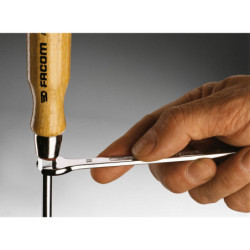 Tournevis bois fente écrou 12x200