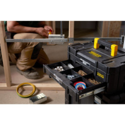 Caisse TSTAK FATMAX 2 tiroirs 8 L