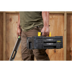 Caisse TSTAK FATMAX 2 tiroirs 8 L