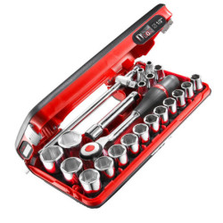 Coffret cliquet 1/2 manche rotatif S.360DBOX4PB