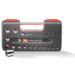 Coffret cliquet 1/2 manche rotatif S.360DBOX4PB