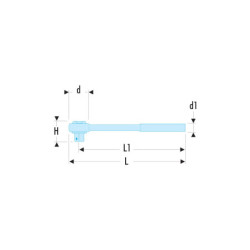 Cliquet manche rotatif 1/2 S.360PB