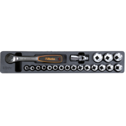 Caisse métallique 5 cases avec 91 outils BW2120L-E/T91