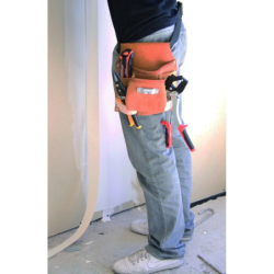 Poche à clous en cuir avec 8 poches et porte-outils