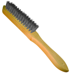 Brosse métallique à manche en acier 4 rangs