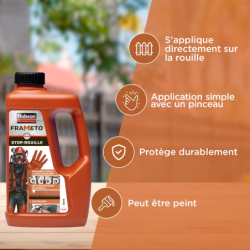 Convertisseur de rouille FRAMETO bidon de 1 litre