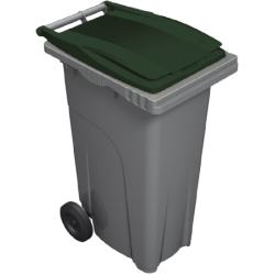 Poubelle sans roues 120l vert