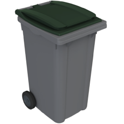 Poubelle sans roues 120l vert