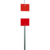PIQUET ROUGE BLANC 1 FACE K5B SIMPLE FACE