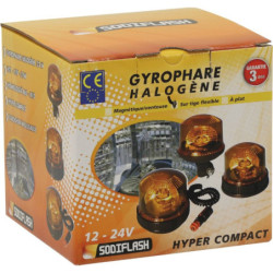 GYROPHARE SUR TIGE 12/24V