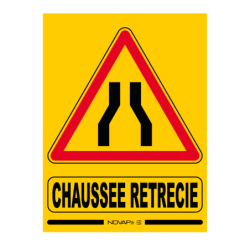 PANNEAU ECO 600X800 CHAUSSEE RETRECIE