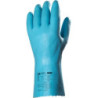 Gant en latex bleu jersey coton