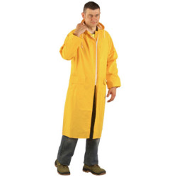 Manteau de pluie PVC jaune