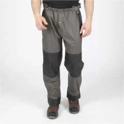 Pantalon de pluie PIRANHA gris et noir