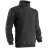 Pull polaire col montant zippé noir ANGARA