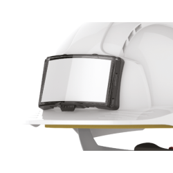Casque de chantier EVOLITE porte badge blanc