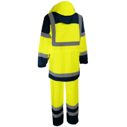 Ensemble de pluie haute visibilité jaune VILAT