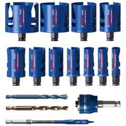 Coffret Bosch 11 trépans EXPERT Carbure Multimatériaux diamètre 20 A 76mm