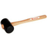 Maillet en caoutchouc 50 mm manche bois