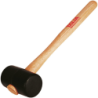 Maillet en caoutchouc 70 mm manche bois