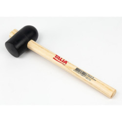 Maillet en caoutchouc 65 mm manche bois