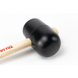 Maillet en caoutchouc 65 mm manche bois