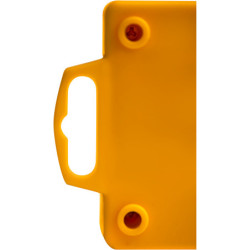 Socle 5 prises jaune avec interrupteur