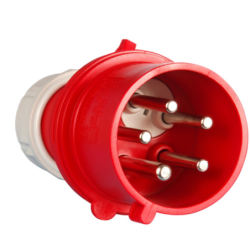 Prise PVC mâle 4x32A inverseur de phases