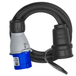 Prise adaptateur câble 1,50 m H07RN-F CEE mâle