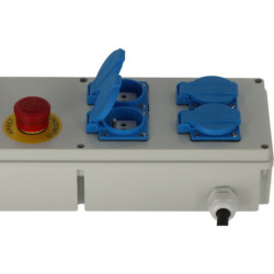 Coffret électrique 4 socles / 220 V 30 mA