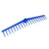Râteau PVC bleu 20 dents sans manche REVEX