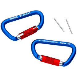 Lot de 2 mousquetons à vis pour outils - 00 50 03 T BK