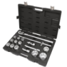 Coffret en plastique 928E/C17 avec 1 cliquet et 12 douilles 6 pans et 4 accessoires