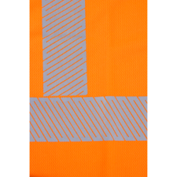 Tee-shirt polyester KYRIO manches courtes haute visibilité orange et marine