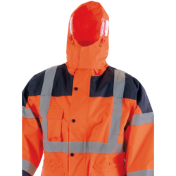 Ensemble de pluie haute visibilité orange VILO