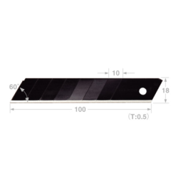 Lame de cutter 18mm RAZAR black étui de 10