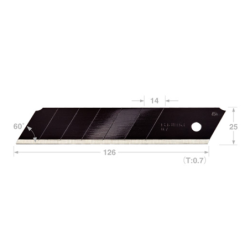 Lame de cutter 18mm RAZAR black étui de 10