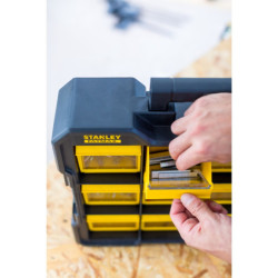 Caisse organiseur FLIP BINS FATMAX 12 compartiments