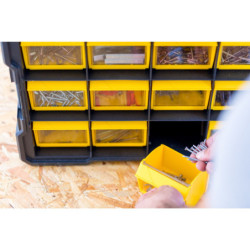 Caisse organiseur FLIP BINS FATMAX 12 compartiments