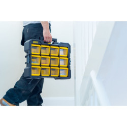 Caisse organiseur FLIP BINS FATMAX 12 compartiments