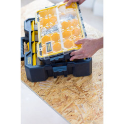 Caisse organiseur FLIP BINS FATMAX 12 compartiments