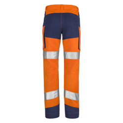 Pantalon haute visibilité IRIS orange et marine