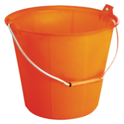Seau renforcé à ergots 13 litres couleur