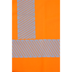 Tee-shirt polyester SUNO manches longues orange/marine