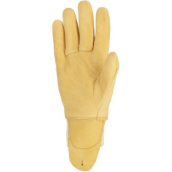 Gant cuir fleur de bovin HYDROFUGE protège artère S/C