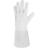 Gant cuir soudeur agneau manchette croûte 14cm S/C CAGN106