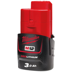 Batterie 12V 3AH rouge lithium M12 B3