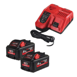 Pack HIGH NRJ-552 18V 2 batteries + chargeur 5.5AH