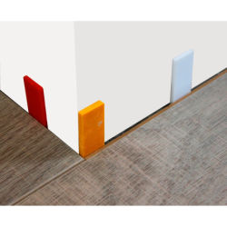 Cales plates en PVC 10x5mm sachet de 50