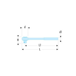 Cliquet 1/2 ''sans entretien'' étanche